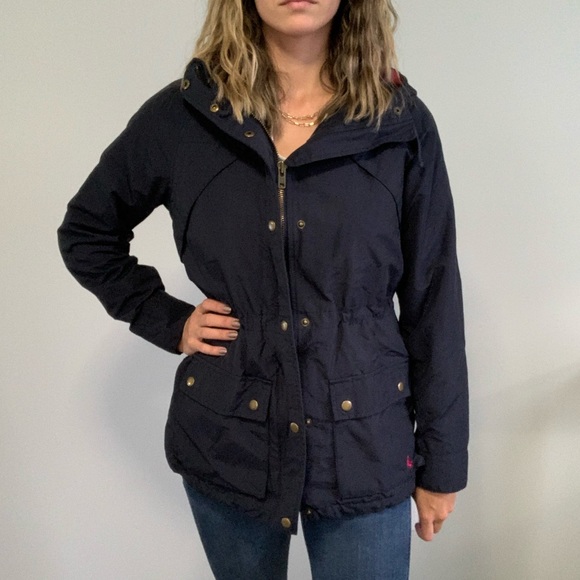 Jack Wills Navy Rain Jacket 